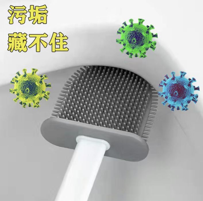 Силиконовая щетка для унитаза