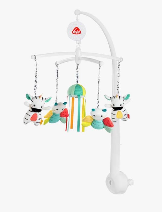 НАМАЛЕНА! Въртележка Fehn с мелодия за бебешка кошарка