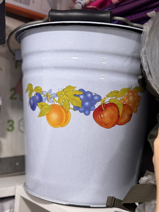 Ведро эмалированная