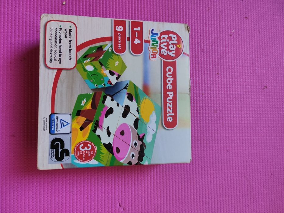 Дървен пъзел човешко тяло,кубчета и магнитна дъска