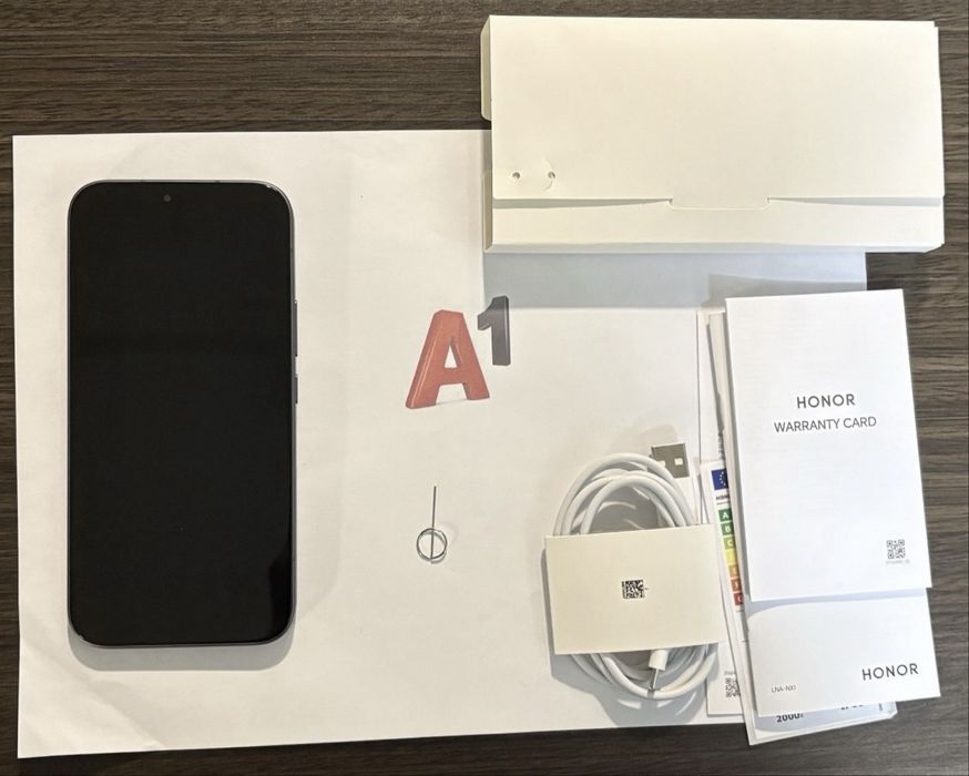 КАТО НОВ 256GB Honor 600 LITE А1 Гаранция 2028 Black / Черен