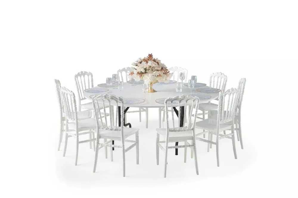 Сватбени столове и маси за градина и закрити помещения различни модели