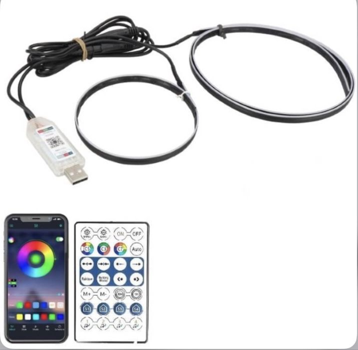 Lumini ambientale pentu bord cu aplicatie pe telefon - Promotie !!
