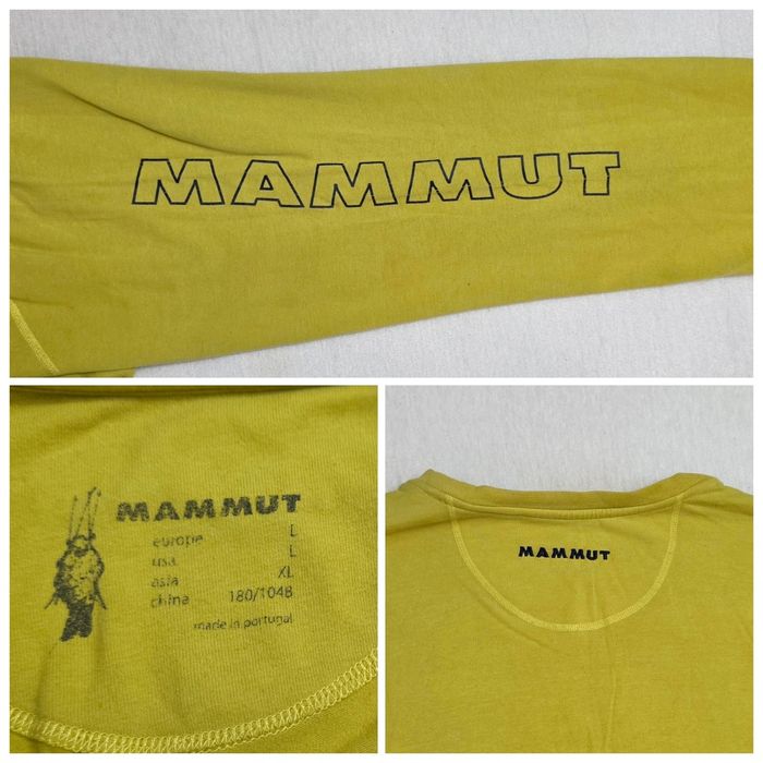 Bluza Mammut Snow Longsleeve ptr bărbați, mărimea L, galben