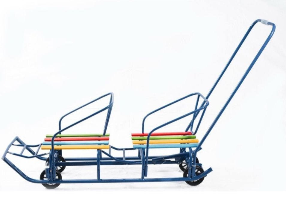 Санки новый  на колёсах