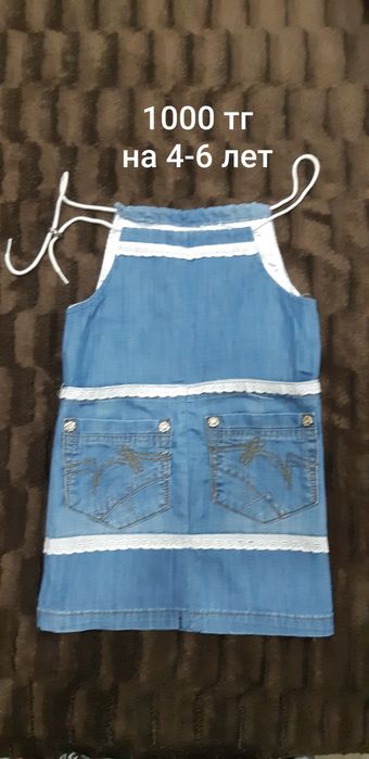 Вещи для девочки 3-7 лет из джинсы