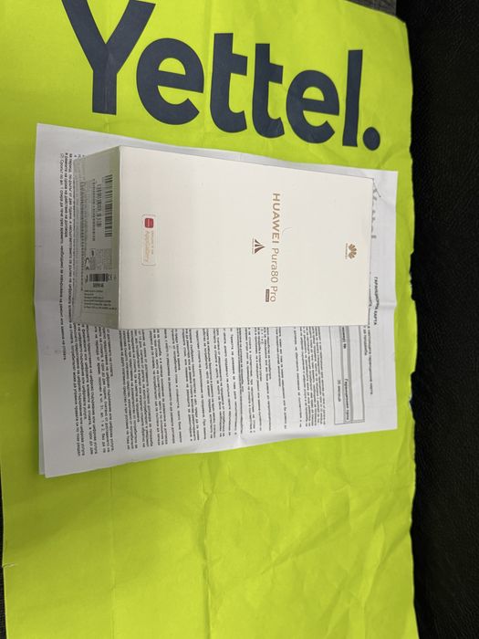 ЗАПЕЧАТАН 512GB Huawei Pura 80 Pro Yettel Гаранция 2029 Black / Черен