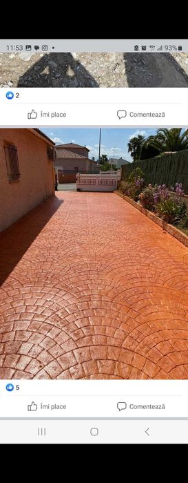 Execut beton amprentat amenajări interioare prețuri accesibile