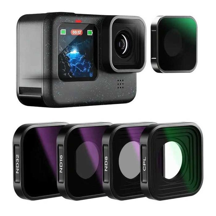 Филтри за Екшън Камери - GoPro|Insta|DJI|SJCAM - CPL, UV, ND, Diving