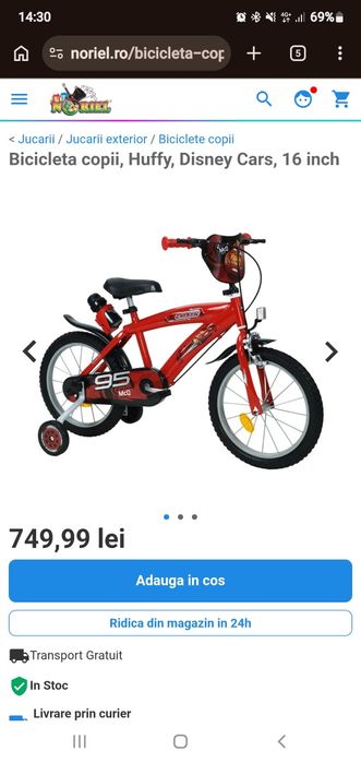 Bicicleta copii 16 inch