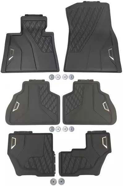 Set covorase "All-Weather" - Negru - BMW X7 G07 Fata Spate si 3rd Rand