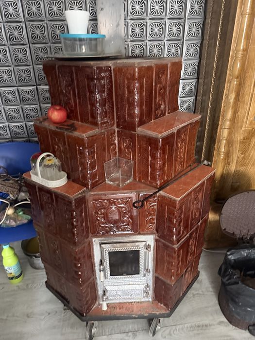 Soba de teracoata de colt mobila