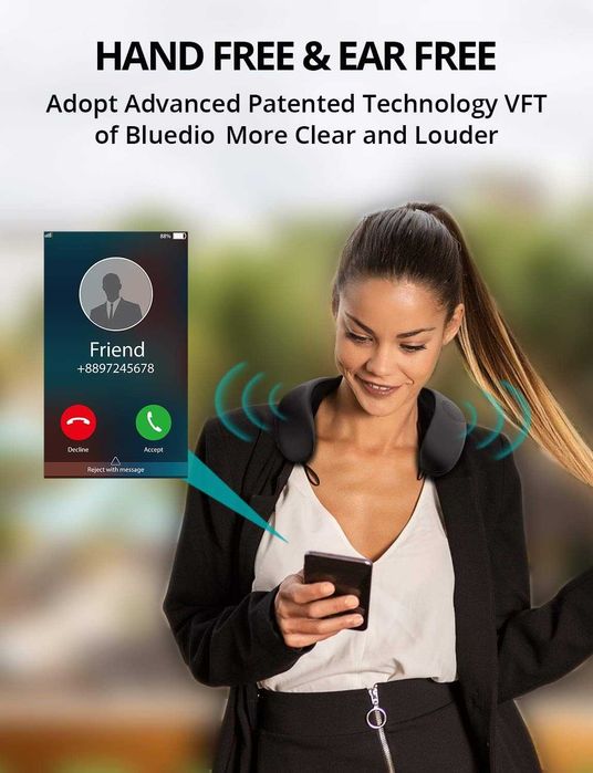 Bluetooth високоговорител с лента за врата  Bluedio