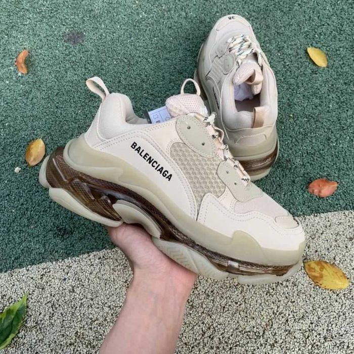 Balenciaga Triple S - Dark Grey/Grey/Cream