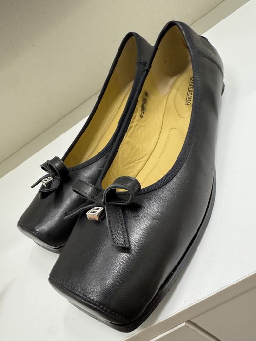 Балетки кожаные черные 39,5-40