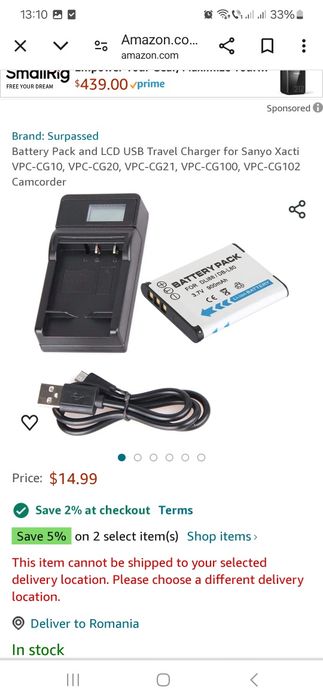 Vănd camera video și foto Sanyo Xancti HD 10 megapixeli