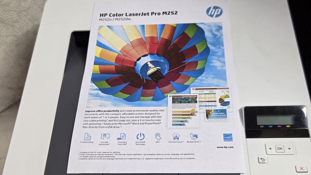 Продаю цветной лазерный принтер HP Color m252n