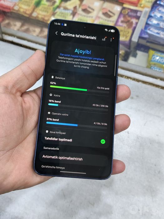 Samsung Galaxy A57 5G 8/256 GB ideal srochna sotladi aybi yoq