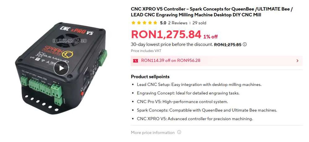 Controler CNC Spark Plugs CNC Xpro V5, NOU