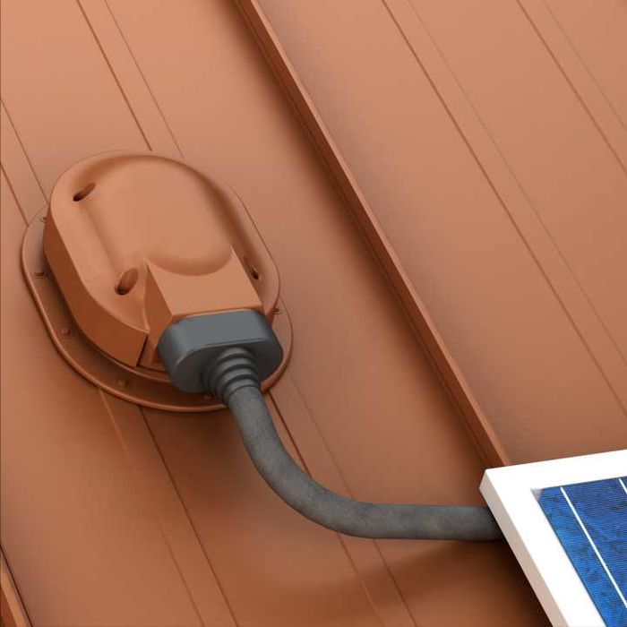 Element trecere conducte panou solar tabla faltuita, click, retropanel