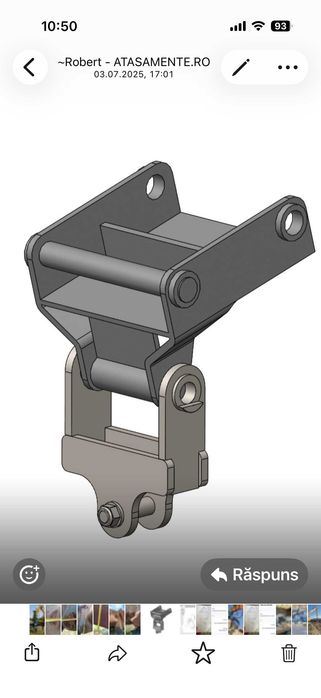 Graifer Hidraulic  Piatră - 4 Brațe / marca Idrobenne (ITA)- POM 4/550-p  (fără rotitor)   (nou/0 ore) + Adaptor pendular nou excavator  46 to