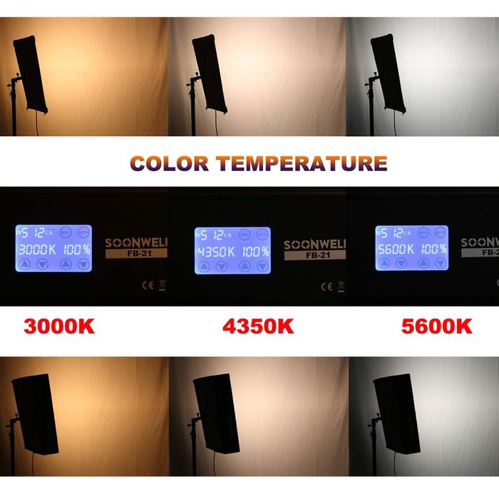 Проф. Диодно осветление. Flex bi-colour 100W. Видео. Фото. Софбокс.