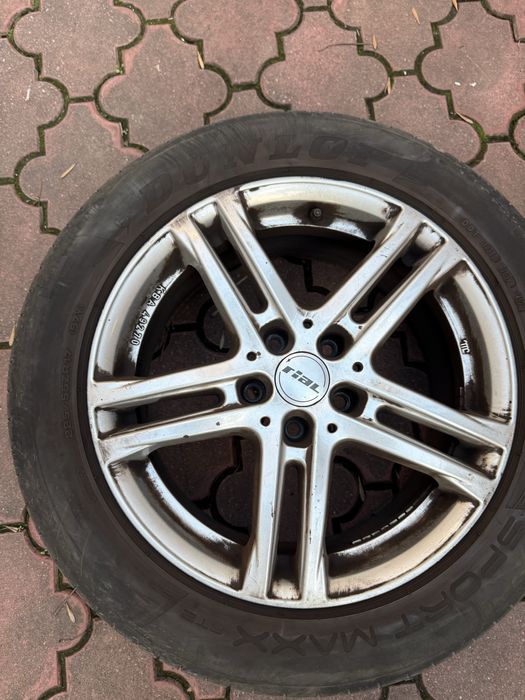 Set 4 Roti Vară 17 Jante RIAL  + Anvelope Dunlop SportMaxx 2022