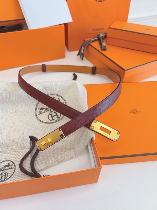 Curea Hermes Kelly ! Piele Epsom Burgundy ! Originala !!!