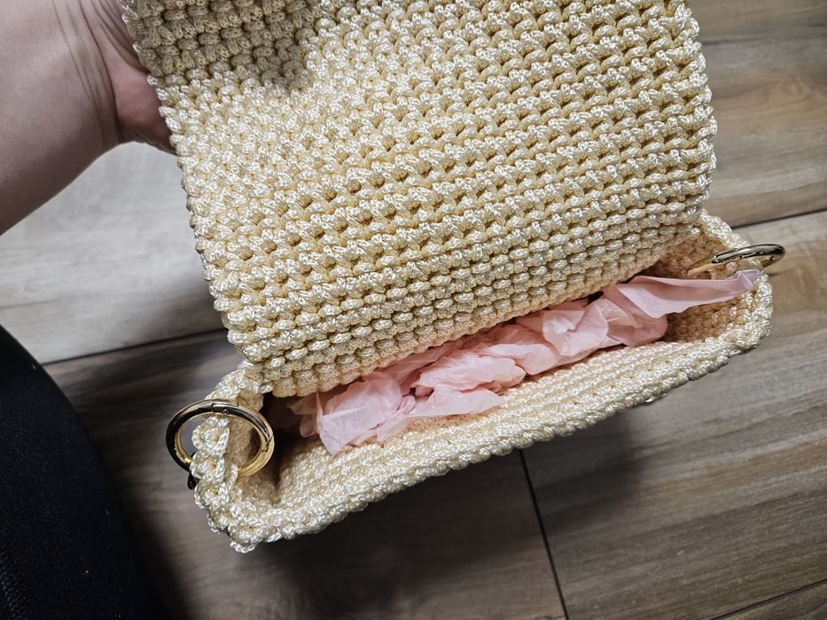 Дамска ръчно изработена чанта плетиво