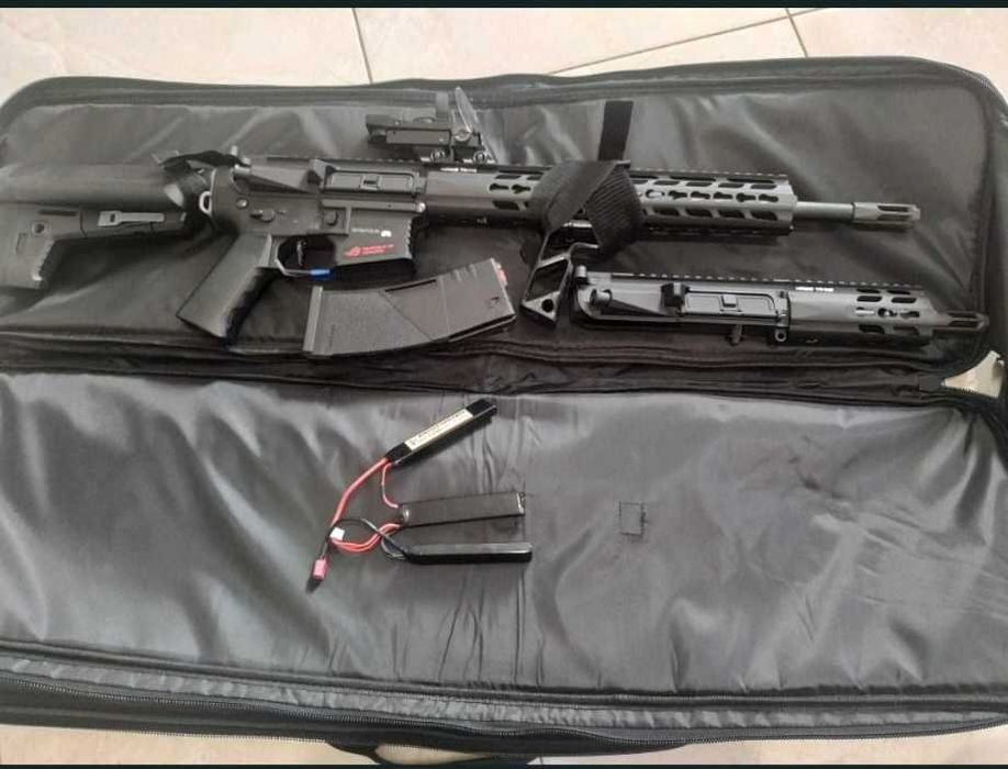 Replica AirSoft AEG Trident Mk2 SPR/PDW Bundle Neagra Krytac