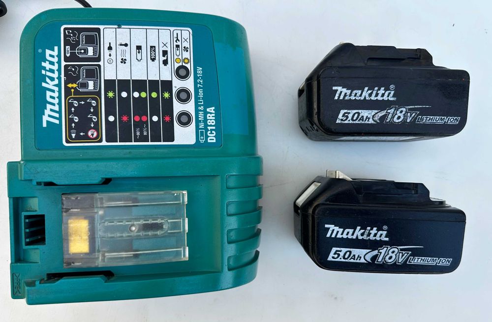 Makita DGA511 - Безчетков ъглошлайф с потенциометър 2x18V 5.0Ah