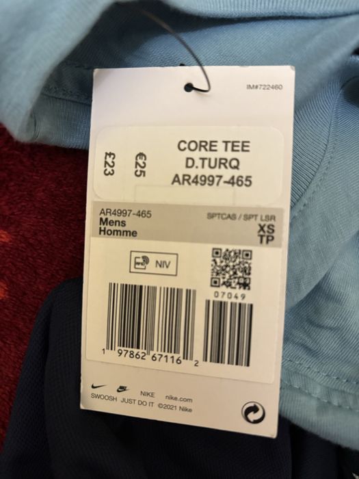 Nike тениска xs