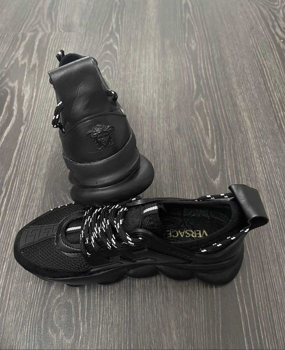 Versace Chain Reaction shoes full black unisex