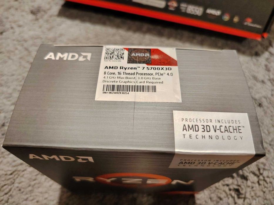 AMD Ryzen 7 5700X3D 8-Core 16-Thread 4.1GHz + ASUS ROG Strix B550-F Gaming AM4