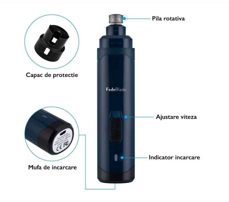 Pila Unghii Animale Electrica Disc Diamantat, Caini si Pisici