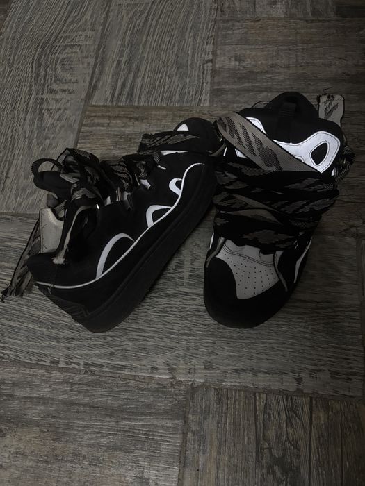 Lanvin Curb Sneakers Black And Grey