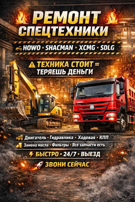 Ремонт и обслуживание спецтехники