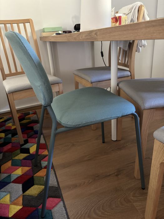 Scaun Ikea versatil dining/bucatarie, culoare turcoaz