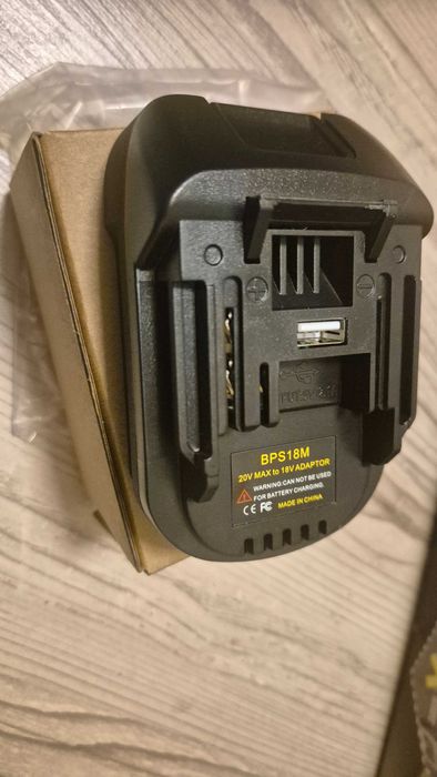НОВ адаптер B&D 18V към Makita 18V с USB изход