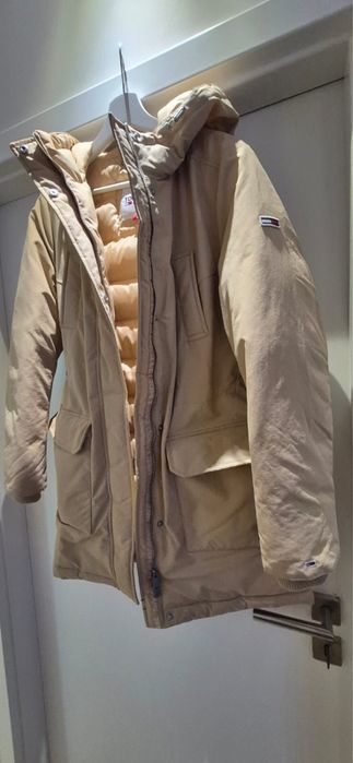 Jacheta geaca iarna bej dama femei Tommy Hilfiger
