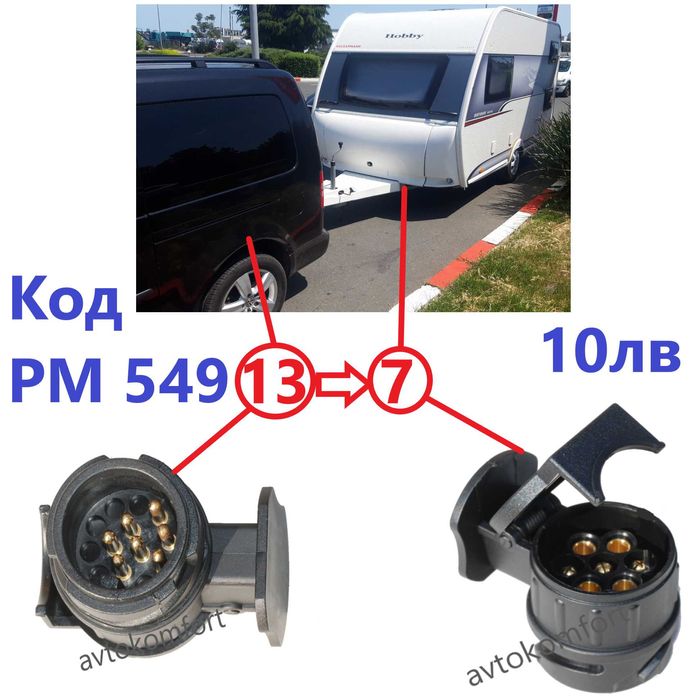 Преходник За Теглич Букса Ябълка За Ремаркета Платформа Каравана
