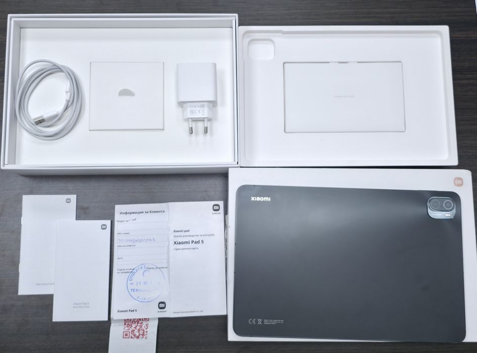 128GB Xiaomi Pad 5 Документи Технополис 2024г. Cosmic Gray | Сив