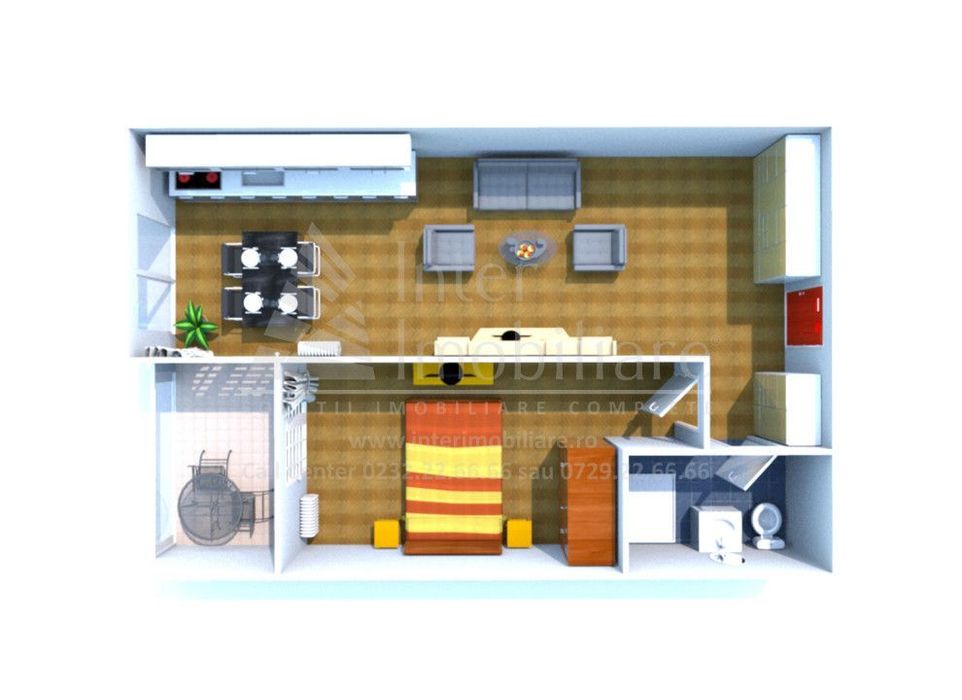 Apartament 2 camere Mamaia Nord , 65 metri, etaj 4 Cod:161783