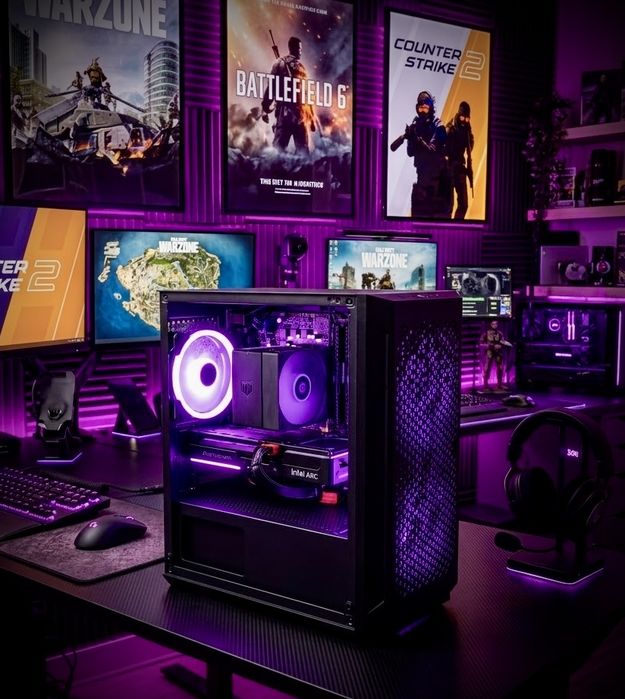 PC eSports Ryzen 5600X, Intel ARC B570 10 Gb, 16 Gb RAM, SSD NMVE M2