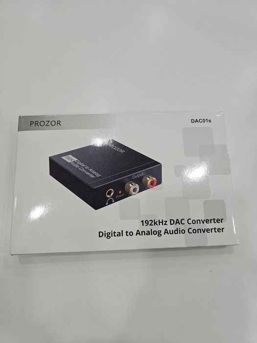 PROZOR 192KHz Digital to Analog Audio Converter–SPDIF/Toslink към RCA