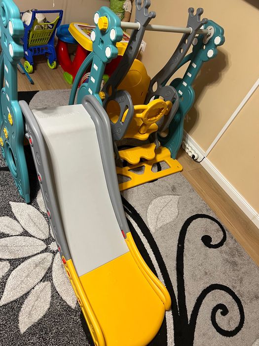 Tobogan Homcom și leagăn copii