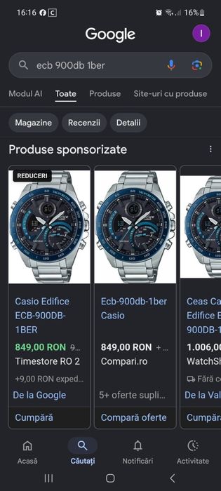 Casio Edifice ECB 900DB Solar Bluetooth