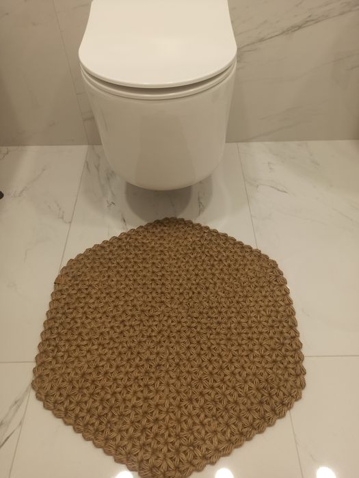 Коврик из джута круглый