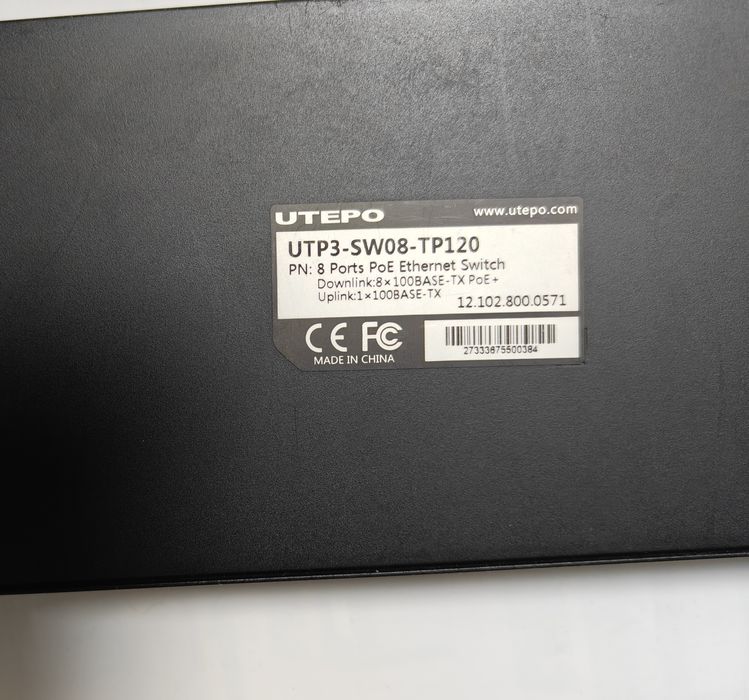10 портов POE суич UTP3-SW08-TP120