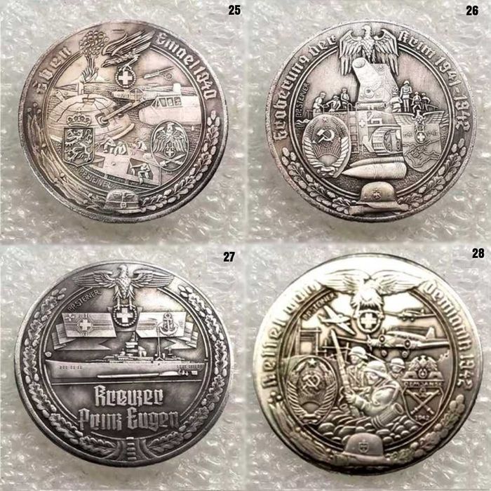 Moneda comemorativa WW2 Tancuri Avioane Germany CCCP Soviet Union